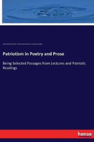 Cover of Patriotism in Poetry and Prose
