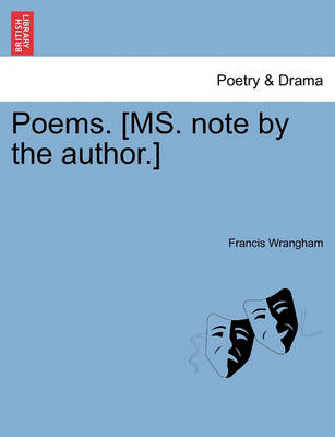 Book cover for Poems. [Ms. Note by the Author.]