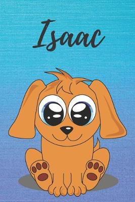 Book cover for Isaac dog coloring book / notebook / journal / diary