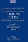 Book cover for Volume III: Party, Parliament, and the American War 1774-1780