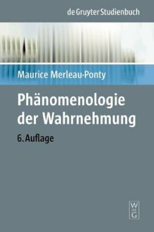 Cover of Phanomenologie Der Wahrnehmung