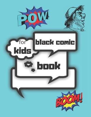 Book cover for black comic book for kids