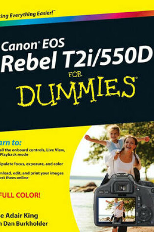 Cover of Canon EOS Rebel T2i / 550D For Dummies