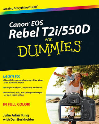 Book cover for Canon EOS Rebel T2i / 550D For Dummies