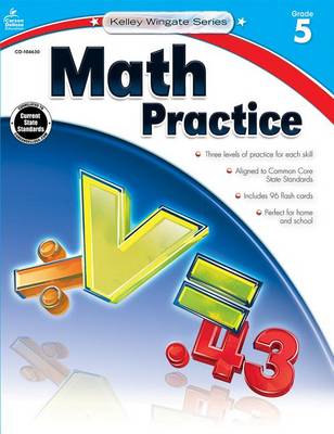 Book cover for Math Practice, Grade 5