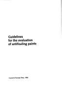 Book cover for Guidelines for the Evaluation of Antifouling Paints