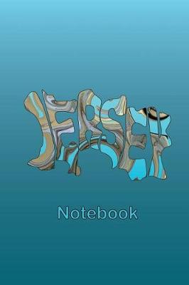 Book cover for Jersey Channel Islands Blue Psychedelic Map Notebook