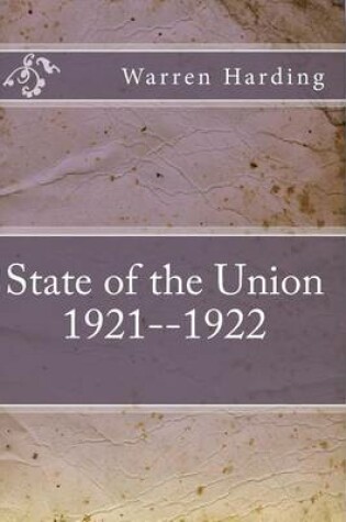 Cover of State of the Union 1923-1928