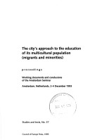 Cover of The City's Approach to the Education of Its Multicultural Population