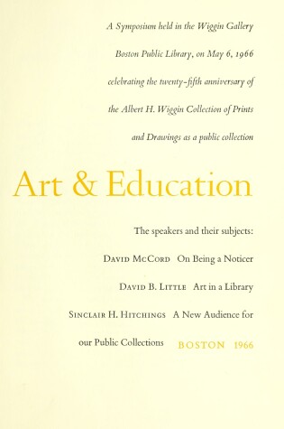 Cover of Art & Education