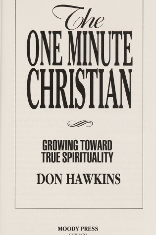 Cover of The One Minute Christian