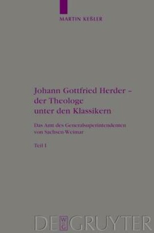 Cover of Johann Gottfried Herder - Der Theologe Unter Den Klassikern