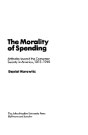 Book cover for Morality of Spending, the CB