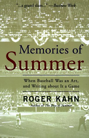 Book cover for Memories of Summer: When Baseball Was an Art, and Writing about it