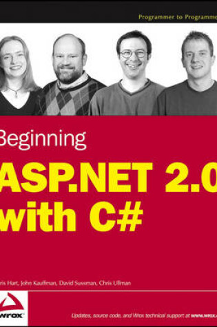 Cover of Beginning ASP.NET 2.0 with C#