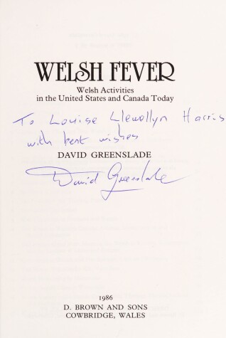 Book cover for Welsh Fever