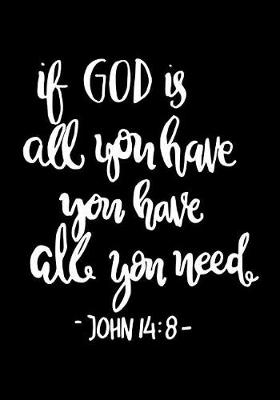 Book cover for If God is all you have you have all you need John 14