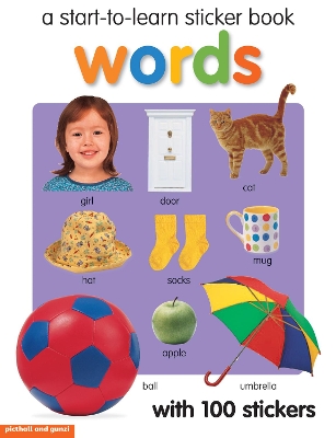 Book cover for Start-To-Learn Sticker Book: Words
