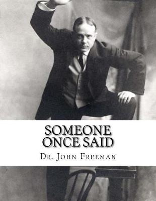 Book cover for Someone Once Said
