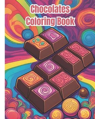 Book cover for Chocolates Coloring Book