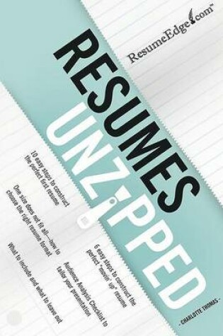 Cover of Resumes Unzipped