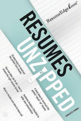 Book cover for Resumes Unzipped