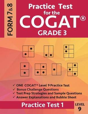 Book cover for Practice Test for the Cogat Grade 3 Level 9 Form 7 and 8