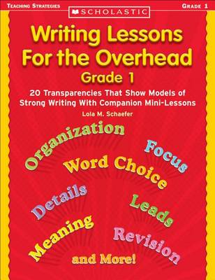 Book cover for Writing Lessons for the Overhead: Grade 1