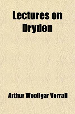 Book cover for Lectures on Dryden