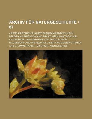 Book cover for Archiv Fur Naturgeschichte (67)