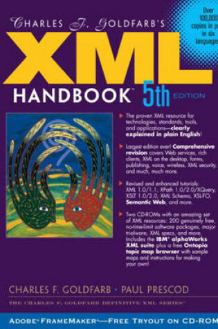 Cover of Charles F. Goldfarb's XML Handbook