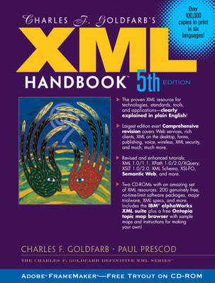 Book cover for Charles F. Goldfarb's XML Handbook