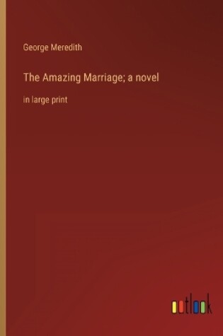 Cover of The Amazing Marriage; a novel