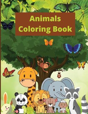 Book cover for Animals Coloring Book