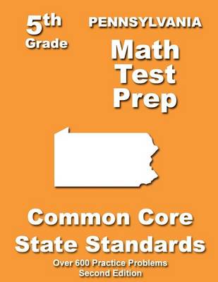 Book cover for Pennsylvania 5th Grade Math Test Prep