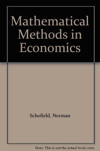 Book cover for Mathematical Methods in Economics