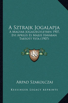 Book cover for A Sztrajk Jogalapja