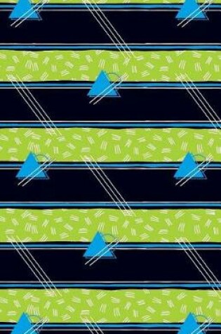 Cover of Bullet Journal Abstract Pattern Blue Triangles