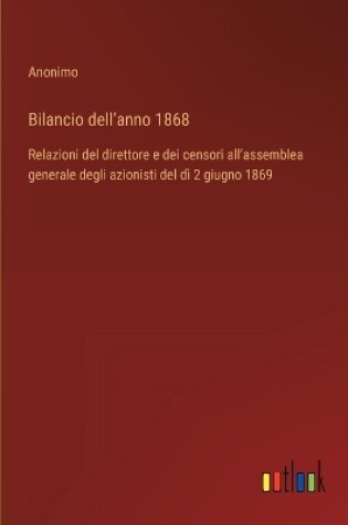 Cover of Bilancio dell'anno 1868