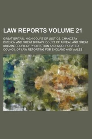 Cover of Law Reports Volume 21