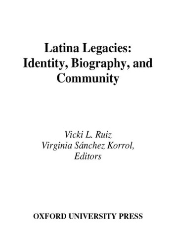 Book cover for Latina Legacies