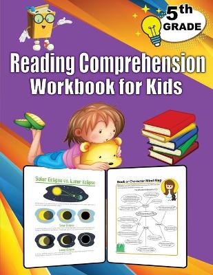 Book cover for 5th Grade Reading Comprehension Workbook for Kids