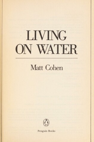 Cover of Living on Water