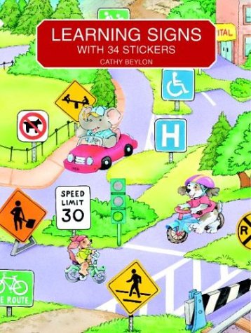 Book cover for Learning Signs: with 34 Stickers