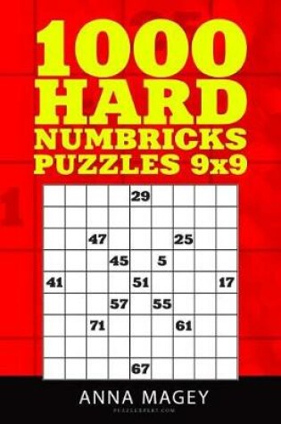 Cover of 1000 Hard Numbricks Puzzles 9x9