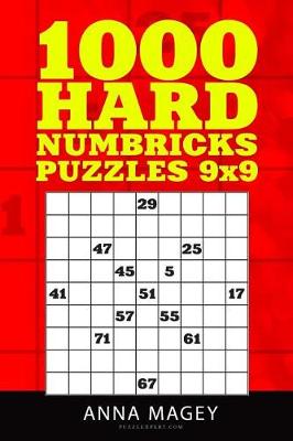 Book cover for 1000 Hard Numbricks Puzzles 9x9