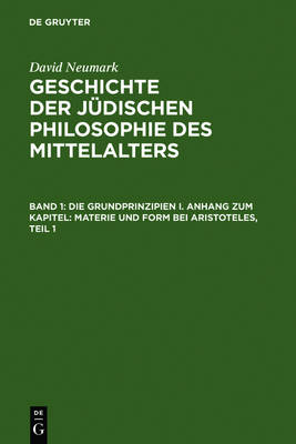 Book cover for Geschichte Der Judischen Philosophie Des Mittelalters