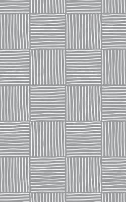 Book cover for Slate Gray Stripe Weave - Lined Notebook with Margins - 5x8