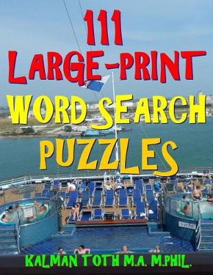 Book cover for 111 Large-Print Word Search Puzzles