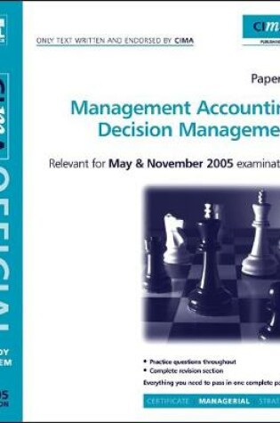 Cover of CIMA Study System 05:Decision Management